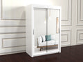 Chicago white 150cm wide wardrobe
