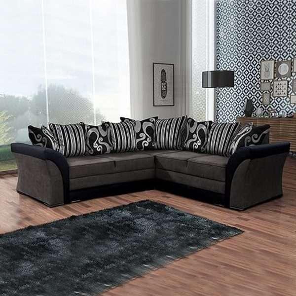 Gray & black Corner Sofa