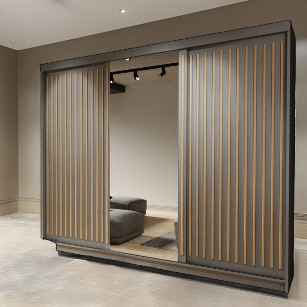 Royal Modern wardrobe with sliding doors 250cm wide