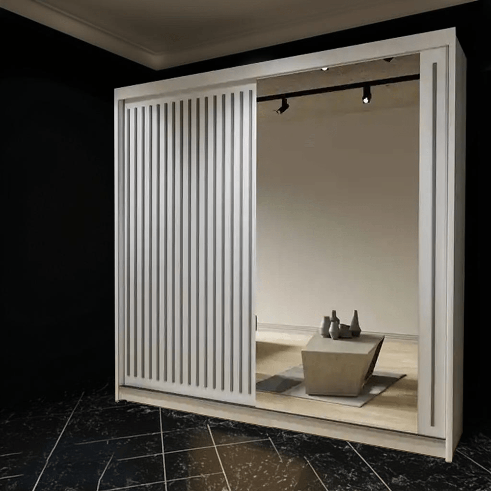 Royal Sliding Door Wardrobe with Mirror 1250cm