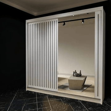 Royal Sliding Door Wardrobe with Mirror 1250cm