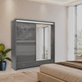 Sycylia Gray wardrobe 205cm wide