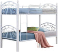 Metal Bunk Bed In White Color