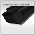Black Sofa Bed with arm & headrest