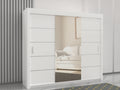 lisbon white 250cm wide sliding door wardrobe