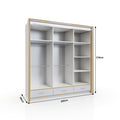 sydney wardrobe 205cm inside