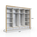 sydney wardrobe 256cm inside